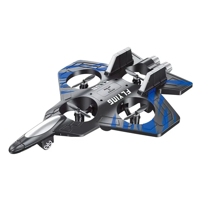 2.4G Remote Control Jet Fighter Stunt RC Airplane Drone Hobby Plane Glider Airplane Toys RC Quadcopter with Light