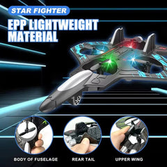 EPP Foam Remote Control Foam Fighter Gravity Sensing Rechargeable Glider Flying Helicopter Toy Durable 2.4G Stunt