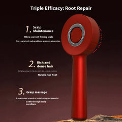 Electric Massage Comb Vibration Red Light Hair Growth Massage Scalp Brush Anti Hair Loss Liquid Oil Applicator