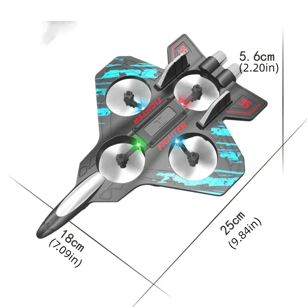 EPP Foam Remote Control Foam Fighter Gravity Sensing Rechargeable Glider Flying Helicopter Toy Durable 2.4G Stunt